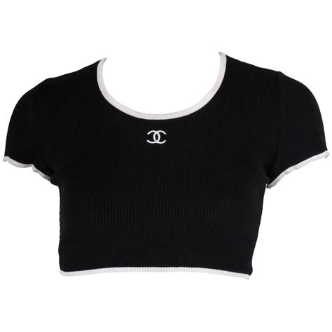 chanel cropped shirt|Chanel blouses and tops.